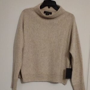 Tahari Beige Turtleneck Sweater